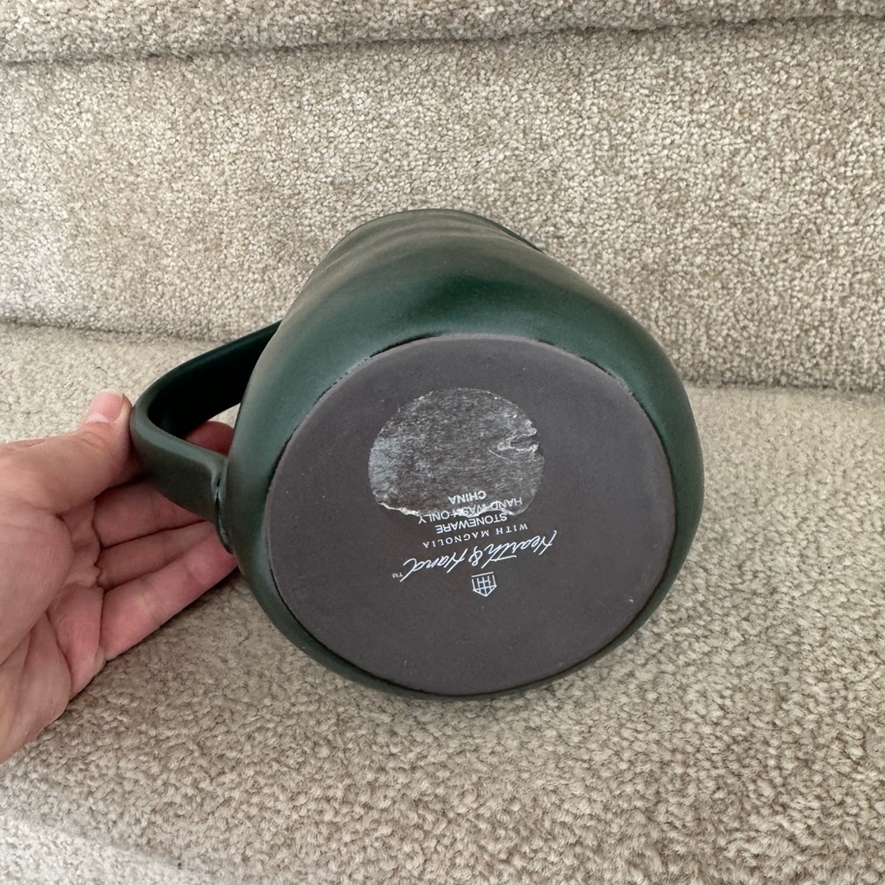 Hearth and Hand with Magnolia small green pitcher, like new